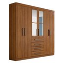 Ver imagem 3 de Guarda-Roupa Casal 4 Espelhos 6 Portas 4 Gavetas Hector Plus