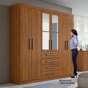 Ver imagem 5 de Guarda-Roupa Casal 4 Espelhos 6 Portas 4 Gavetas Hector Plus