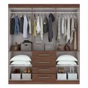 Ver imagem 2 de Guarda-Roupa Casal 6 Portas 4 Gavetas Hector Plus