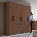 Ver imagem 5 de Guarda-Roupa Casal 6 Portas 4 Gavetas Hector Plus