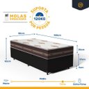 Ver imagem 3 de Cama Box Baú com Colchão de Molas Anjos Classic Solteiro 88cm