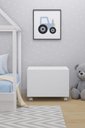 Ver imagem 4 de Baú Kids Caixa de Brinquedos Organizadora com Tampa e Rodas Branco