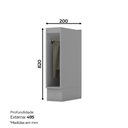 Ver imagem 2 de Balcão Modulado 20cm Porta Toalha Henn (sem Tampo)