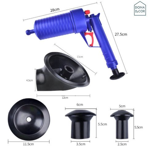 Pistola Desentupidora Canos Pia Vaso Sanitário Alta Pressao - 2