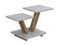 Ver imagem 2 de Mesa de Centro Laguna 2 Andares Decorativa Moderna - Off White