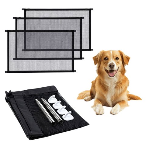 Tela de Proteçao Rede Grade Kit 3 Uni Segurança Pet Criança Bebe Cachorro Gato Animal Quintal Varand