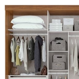 Guarda-Roupa Casal com Espelho 3 Portas de Correr 4 Gavetas Montebello - 8 Guarda-Roupa Casal com Espelho 3 Portas de Correr 4 Gavetas Montebello - 8