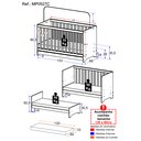 Ver imagem 5 de Berço 3 em 1 com Colchão Incluso Multimóveis Mp0527c Branco
