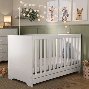 Berço 3 em 1 com Colchão Incluso Multimóveis Mp0527c Branco