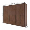 Ver imagem 4 de Guarda-Roupa Casal 6 Portas 6 Gavetas Reali New Espresso Móveis