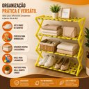 Ver imagem 7 de Sapateira Infantil 4 Prateleiras Organizador Multiuso Sapatos Brinquedos Roupas Estante Desmontavel