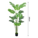 Ver imagem 2 de Planta Artificial Costela de Adão Artificial Planta Folhagem Realista 160cm