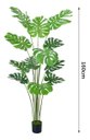 Ver imagem 2 de Planta Artificial Costela de Adão Artificial Planta Folhagem Realista 160cm
