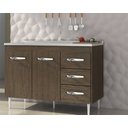Ver imagem 1 de Balcão para Pia/cozinha 120cm 2 Portas 3 Gavetas Vr Moveis:malbec