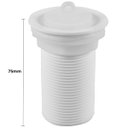 Ver imagem 3 de Sifão Sanfonado Universal 61cm Branco + Válvula de Lavatório 1.1/4" com Tampa Branca + Veda Rosca