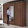 Guarda-Roupa Casal com Espelho 3 Portas de Correr Apoena Plus - 5