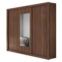 Ver imagem 3 de Guarda-Roupa Casal com Espelho 3 Portas de Correr Apoena Plus