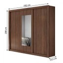 Ver imagem 4 de Guarda-Roupa Casal com Espelho 3 Portas de Correr Apoena Plus