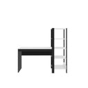 Ver imagem 2 de Mesa Escritório Computador Multiuso com Estante Lateral Artemis Preto/branco