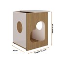 Ver imagem 5 de Mesa de Apoio Animale Dupla Função com Nicho Carvalho/off White Espresso Móveis