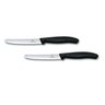 Faca de mesa suíça 22cm lâmina serrilhada 11cm Victorinox 6.7833 - 2 peças - 1