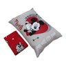 Jogo de Lençol 2 e 3 Peças Portallar Disney Mickey Minnie Lovers Solteiro - 3