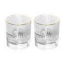 Ver imagem 1 de Conjunto 2 Copos para Whisky Vidro com Borda Dourada Chess 320 Ml Wolff