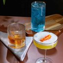 Ver imagem 5 de Conjunto 2 Copos para Whisky Vidro com Borda Dourada Chess 320 Ml Wolff