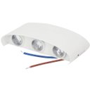 Ver imagem 1 de Arandela Luminaria Parede Meia Lua 6W Iluminaçao 6 Fachos Decoraçao Casa Rua Quintal Varanda Predio 