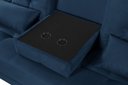 Ver imagem 5 de Sofa Cama Colorado Reclinavel com Mesinha Porta Copos Tecido Suede: Azul-marinho