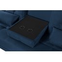 Ver imagem 5 de Sofa Cama Colorado Reclinavel com Mesinha Porta Copos Tecido Suede: Azul-marinho
