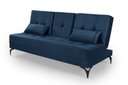 Ver imagem 1 de Sofa Cama Colorado Reclinavel com Mesinha Porta Copos Tecido Suede: Azul-marinho