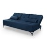 Sofa Cama Colorado Reclinavel com Mesinha Porta Copos Tecido Suede: Azul-marinho - 4
