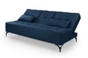 Ver imagem 4 de Sofa Cama Colorado Reclinavel com Mesinha Porta Copos Tecido Suede: Azul-marinho