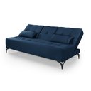 Ver imagem 4 de Sofa Cama Colorado Reclinavel com Mesinha Porta Copos Tecido Suede: Azul-marinho