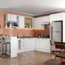 Ver imagem 1 de Cozinha Mdf Completa Modulável Estilo Americana Carraro Cor:branco