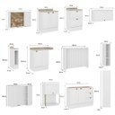 Ver imagem 3 de Cozinha Mdf Completa Modulável Estilo Americana Carraro Cor:branco