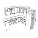 Ver imagem 4 de Cozinha Mdf Completa Modulável Estilo Americana Carraro Cor:branco
