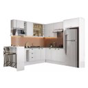 Ver imagem 2 de Cozinha Mdf Completa Modulável Estilo Americana Carraro Cor:branco