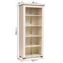 Ver imagem 4 de Conjunto de Sala 3 Peças com 1 Rack, 1 Cristaleira e 1 Estante Ananda CabeCasa MadeiraOriginals