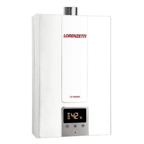 Aquecedor a Gás Lorenzetti Lz 1600de 15 Litros Glp Botijão – Digital Branco