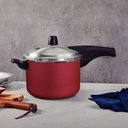 Ver imagem 2 de Panela de Pressão Effect Alumínio Revestimento Antiaderente 20 Cm 4,5 L Vermelho Tramontina
