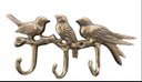 Ver imagem 3 de Porta Chaves Passarinhos Bronze Decorações Cabide 3 Ganchos