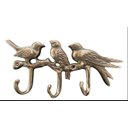 Ver imagem 3 de Porta Chaves Passarinhos Bronze Decorações Cabide 3 Ganchos
