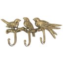 Ver imagem 1 de Porta Chaves Passarinhos Bronze Decorações Cabide 3 Ganchos