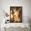 Ver imagem 1 de Quadro Decorativo Santo Anjo Da guarda 24x18cm - com Vidro:madeira Branca
