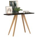 Ver imagem 2 de Aparador Hall de Entrada Monaco Pés em Madeira Maciça - Preto