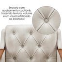 Ver imagem 6 de Poltrona Decorativa Capitone Siena Pes Madeira Corano Tca 211 Moll
