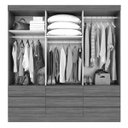 Ver imagem 2 de Guarda-Roupa Casal 3 Espelhos 3 Portas de Correr 9 Gavetas Hércules Plus