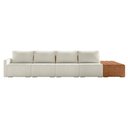 Ver imagem 6 de Sofá Ilha Modular Living com Puff 392cm Georgia K04 Bouclê Bege/caramelo - Mpozenato